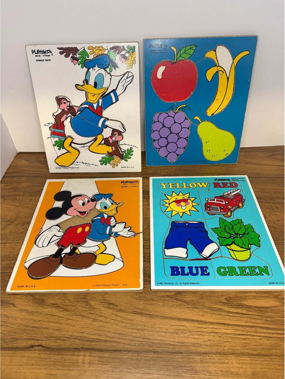 Vintage Playskool Puzzles Set of 4